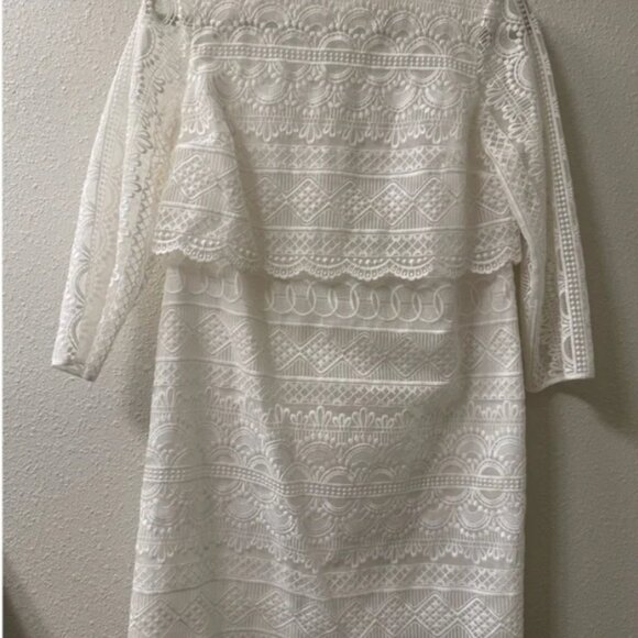 Sezane Leane White Lace Dress, Size Small, 36/4, Excellent Condition - Picture 7 of 12